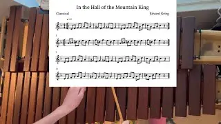 Hall of the Mountain King by Edward Grieg (beginner marimba rendition)