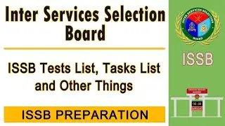 ISSB Tests List, Task Lists and Other Things | ISSB Preparation