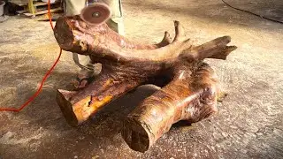 How Fascinating! A Young Carpenter Has Transformed Decaying Tree Stumps Into Unique Works Of Art.