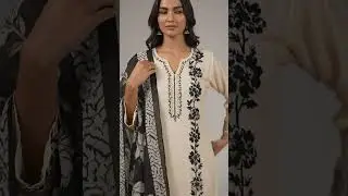 3pic set .hand work embroidery.digital print.. #collection  #fashion #kurtisstyle