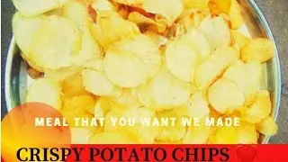How to make  crispy potatoe chippd in home. 😋😋😋😋.....