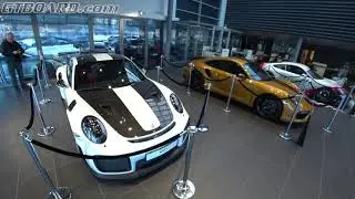 [4k] 700 HP WHITE Porsche 991 GT2 RS PDK + 991 Turbo S Exclusive Series Porsche Center Stockholm