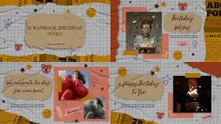 Scrap Book Birthday Intro After Effects Template | Adobe Creative Cloud