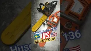 Husqvarna 136 VS McCULLOCH 38e #chainsaw #repair