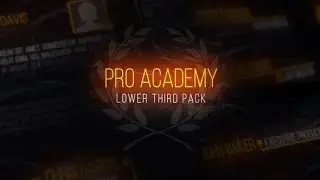 Pro academy lower third pack