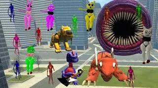 NEW UPGRADED EVOLUTION MISS GREEN,MISS PINK VS SCP-096 & POPPY 4 PATIENT,DIGERIDODO In Garry's Mod