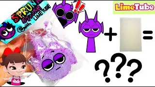 😈 Sprunki Durple + Sponge 🤯 Удивительный сюрприз из слайма! | Ролевая игра своими руками из бумаж...