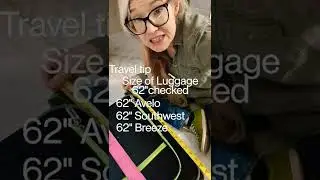 Travel tip check the luggage size
