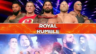 WWE 2K23 Live Stream - 30 Men's Royal Rumble Winner Faces KING Roman Reigns WWE 2K23