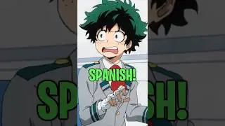Базовый испанский в старшей школе U.A. High🗣️💀 | Сокращённое издание My Hero Academia #shorts