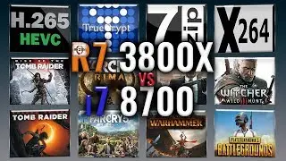 Ryzen 7 3800X vs i7 8700 Benchmarks | Test Review | Comparison | Gaming | 13 Tests