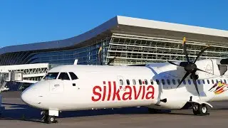 Silkavia inaugural flight from Samarkand Airport to Urgench Airport