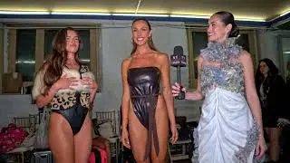 Theresa interviews Natty and Maya wearing Designer Idol Jose @ArtHeartsFashion NYFW