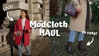 ModCloth Clothing HAUL + Try On | Winter Outfits | Midsize Style | EBONI + IVORY