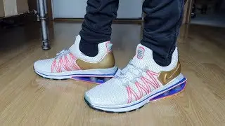 NIKE SHOX GRAVITY METALLIC GOLD!!!!! (UNBOXING & REVIEW)