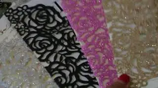 glittery wedding invites