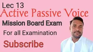 Literature Adda  is live!Active Passive Voice Mission Board Exam Lecture 13 Special class