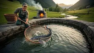 Harvesting [STURGEON FISH] & Water System Care, Smoking Fish &ndash; Abundant Alpine Life