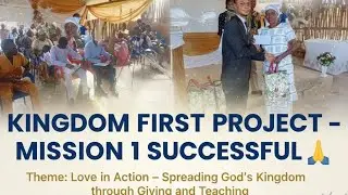 PROJECT KINGDOM FIRST &ndash; MISSION 1 SUCCESSFUL.We gave hope, shared smiles, and They Blessed Us.Gil.OJ