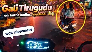 Gaali Tirugudu 🏍️💨 | Hyderabad Roads &ndash; Real night Drive Vibes | #GoKartheekYT