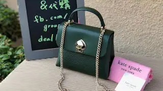 Kate Spade ☜UNBOXING☞ Romy mini top-handle satchel / DEEP EVERGREEN