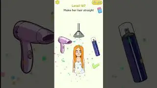 Delete Puzzle Erase One Part Level 187 Make Her Hair Straght