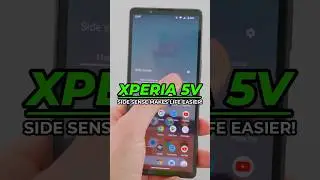 Make your phone EASIER to use in one hand with Side Sense! #Sony #Xperia #xperia5v
