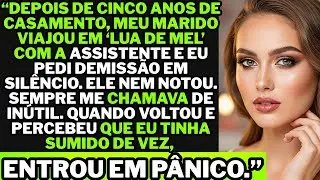 &ldquo;Meu marido viajou em lua de mel com a assistente; eu sumi sem avisar e deixei ele em desespero...