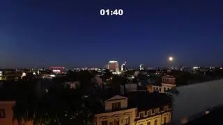 Tallinn timelapse from sunset to sunrise