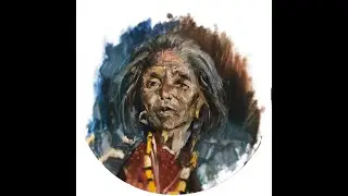 Chaus Dmitry. master class. Old woman. Oil painting.