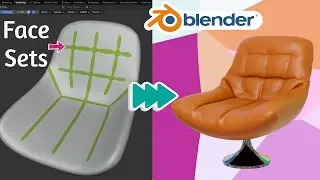 Model cái ghế với công cụ Cloth Filter trong Blender