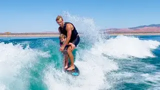 Toddler Surfing In UTAH!
