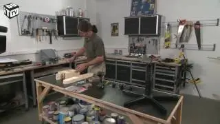 Houten Graafkraan met bouwplan