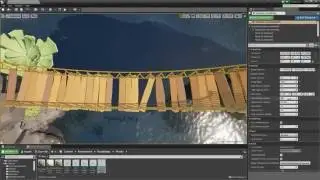 UE4 Procedural Rope Bridge Blueprint