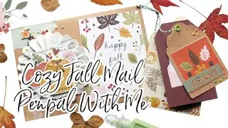 🍁 Cozy Fall Penpal With Me: Let's Make a Snail Mail ❤️