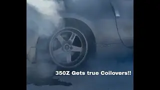 350Z Gets True Coil Over Conversion! Easy step by step Installation!