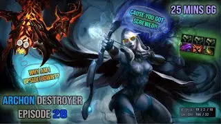 SF VS DROW? YOU'RE DONE! 25 MINUTES GG - Dota 2 Archon Destroyer