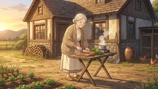 Peaceful Life Routine of a 95-Year-Old Grandma in a Quiet Village | Ghibli-ASMR