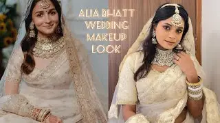 Alia Bhatt&rsquo;s Wedding Look Recreation In Budget-Ivory Bridal Makeup Look | Fashion, Makeup, Jewellery
