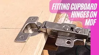 Fitting cupboard hinges on MDF