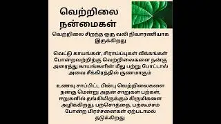 வெற்றிலை நன்மைகள்  | ஆரோக்கியம் #shorts