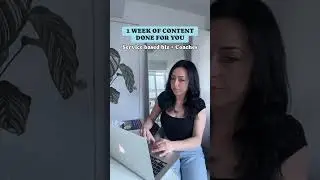 1 Week of Content Done For You (service based business and coaches)