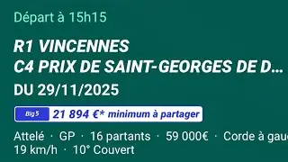 🍀 Yan Pronostic Pmu Quint&eacute; Du samedi 29 novembre 2025🍀
