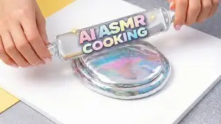 AI ASMR | Iridescent Rice-Dough Creation(Satisfying ASMR Cooking) #aiasmr 