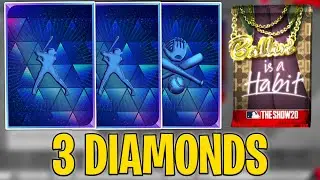 3 DIAMONDS IN 1 PACK OPENING! MLB The Show 20 Diamond Dynasty Pack Opening