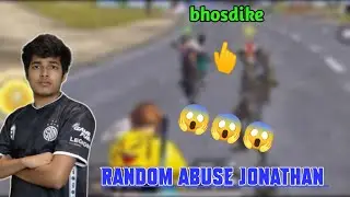 Random teammate abusing to jonathan😱😱 | BGMI