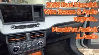 2023 Ford Maverick wire rescue & audio upgrade. Arc Audio Blackbird DSP, Morel Hybrid speakers & JL!