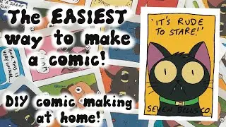 The EASIEST way to make a DIY comic book at home! With just ONE A4 sheet!