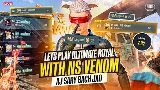 ULTIMATE ROYALE RANK PUSH ROAD TO LEGEND DAY 2 WITH NS VENOM | PUBG MOBILE STREAM #pubgmobile