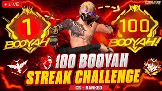 FREE FIRE CSR 100 STREAK CHALLENGE  😨😱#ffkprasanth #horrorgaming